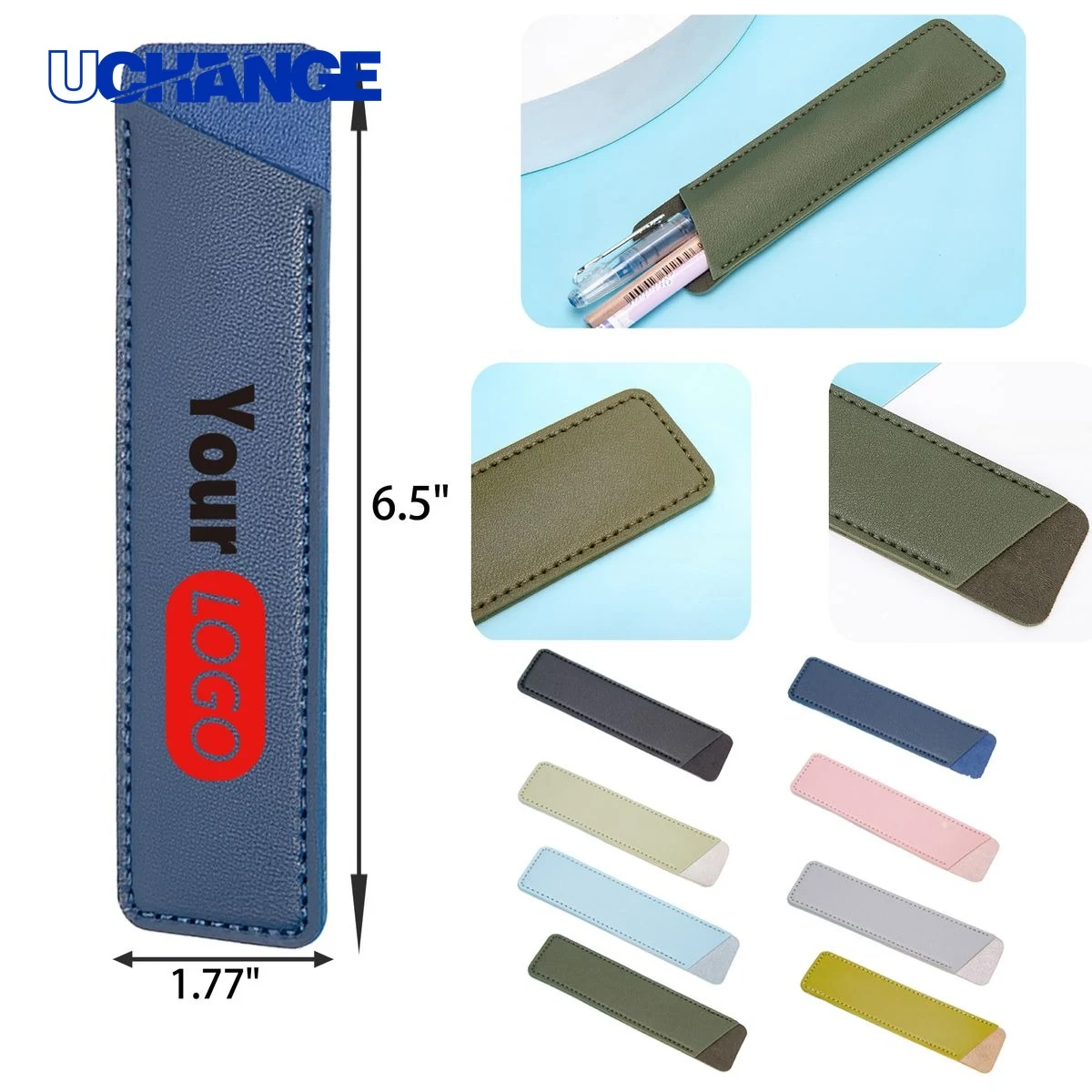 PU Leather Durable Pen Sleeve Pouch 1
