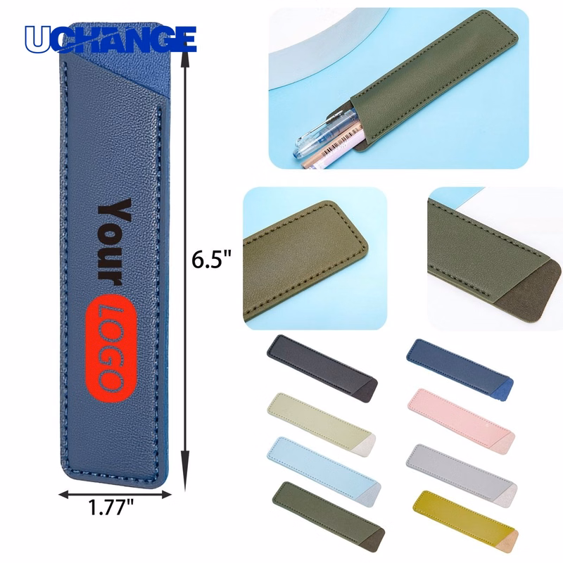 PU Leather Durable Pen Sleeve Pouch