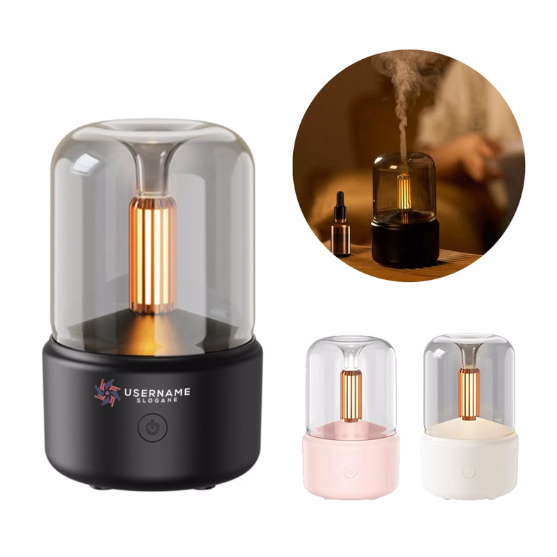 USB Home Aroma Diffuser with LED Candlelight