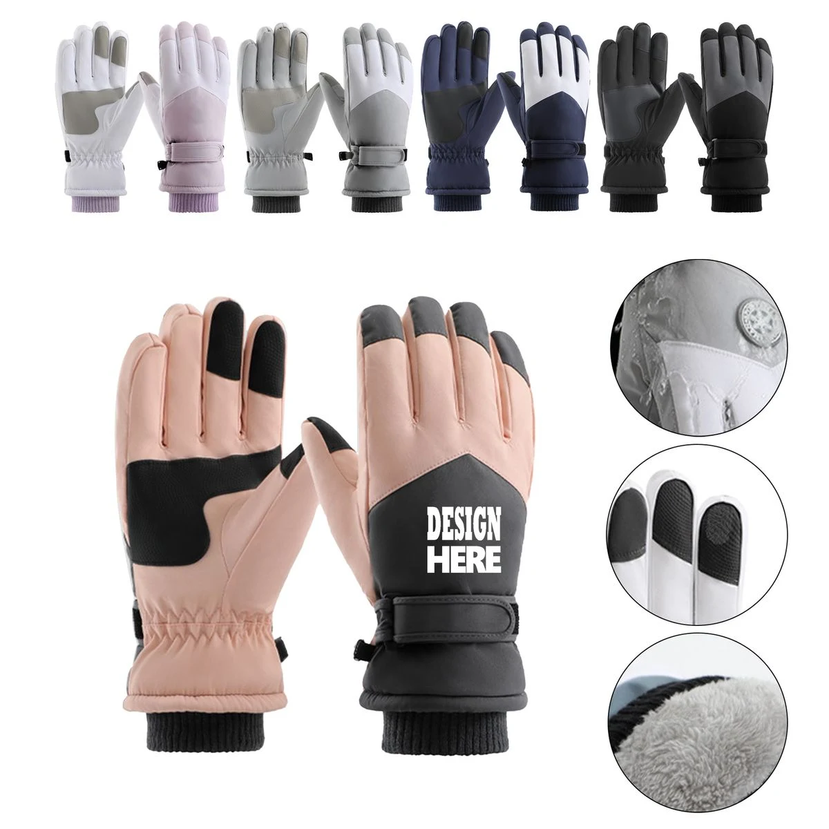 Winter Thermal Ski Snow Gloves 1