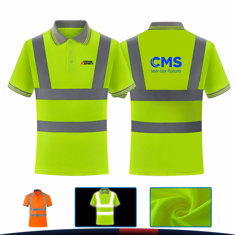 Reflective Safety Polo Short Sleeve
