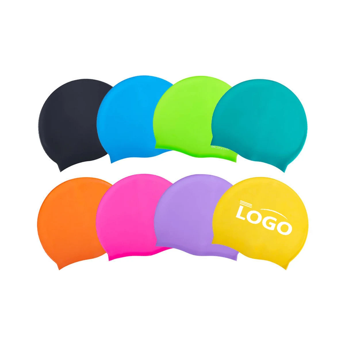 Unisex Silicone Swim Cap For Adults With Your Logo 1
