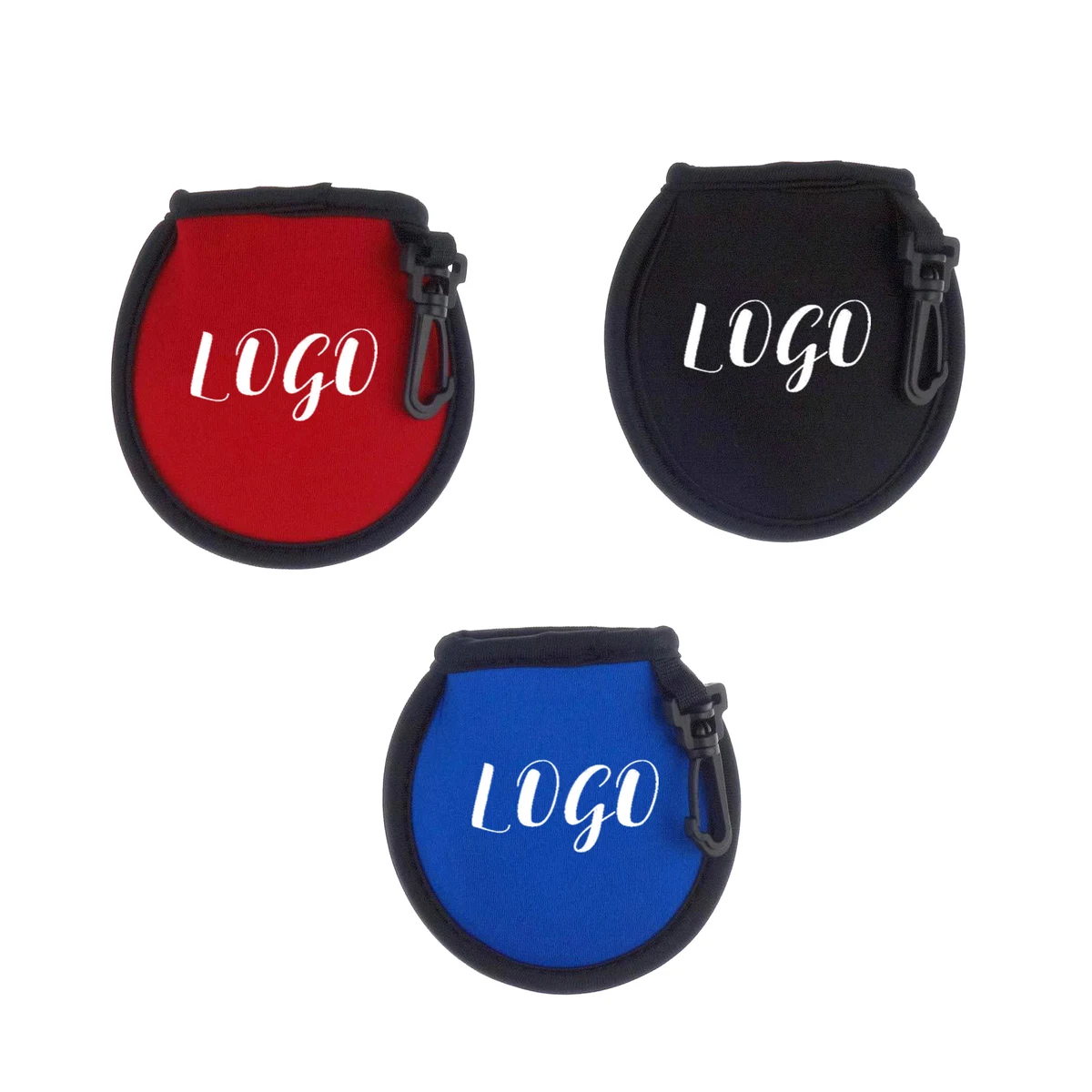 Portable Golf Ball Cleaner Pouch With Carabiner 1
