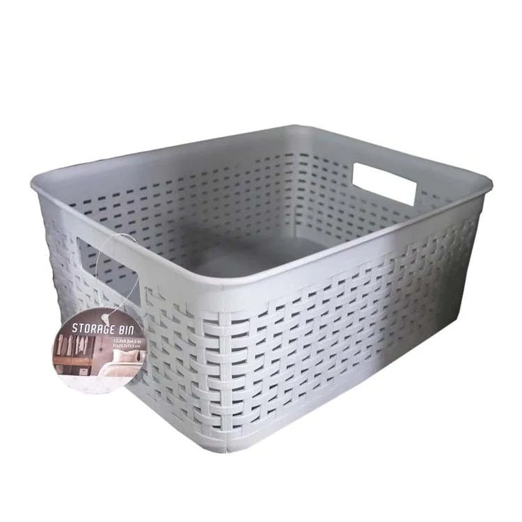 Storage Bins - Gray 12.2" x 9.3" x 4.5" 1