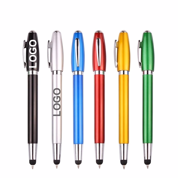 Plastic Pen with Stylus Tip