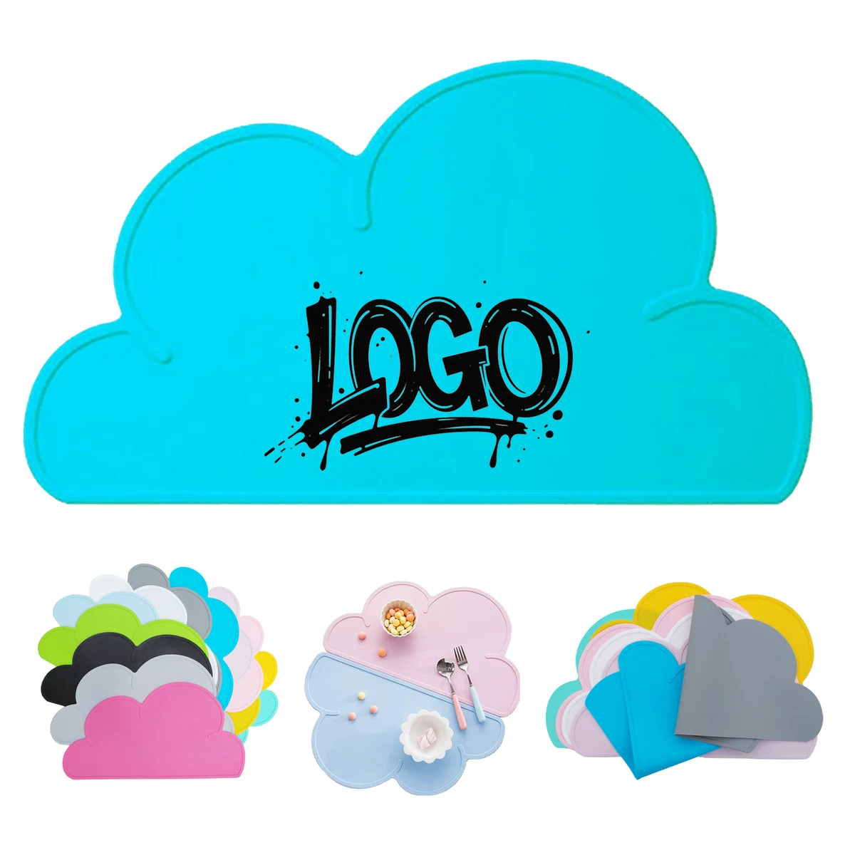 Cloud Shaped Food Grade Placemat 1