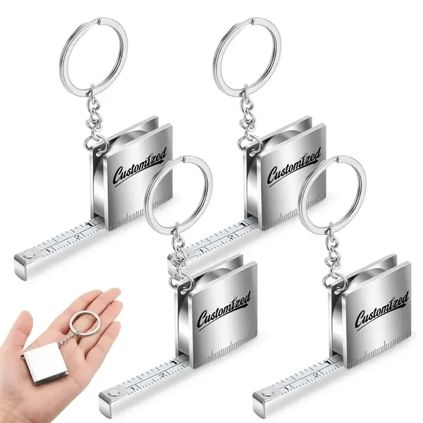 Custom Retractable Keychain Ruler — Portable Measuring Tool for Professionals 1