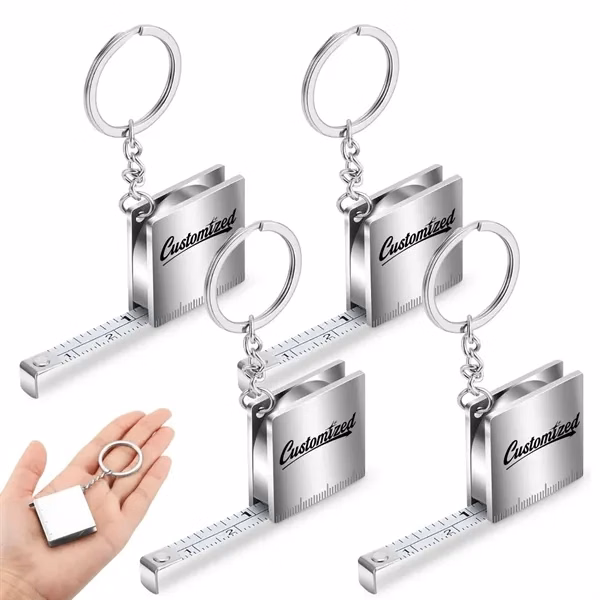 Custom Retractable Keychain Ruler — Portable Measuring Tool for Professionals