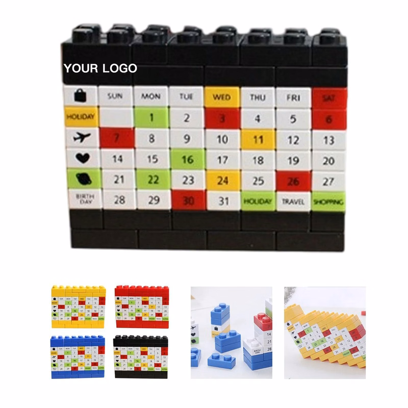 Compact Block Calendar with Rearranging Dates