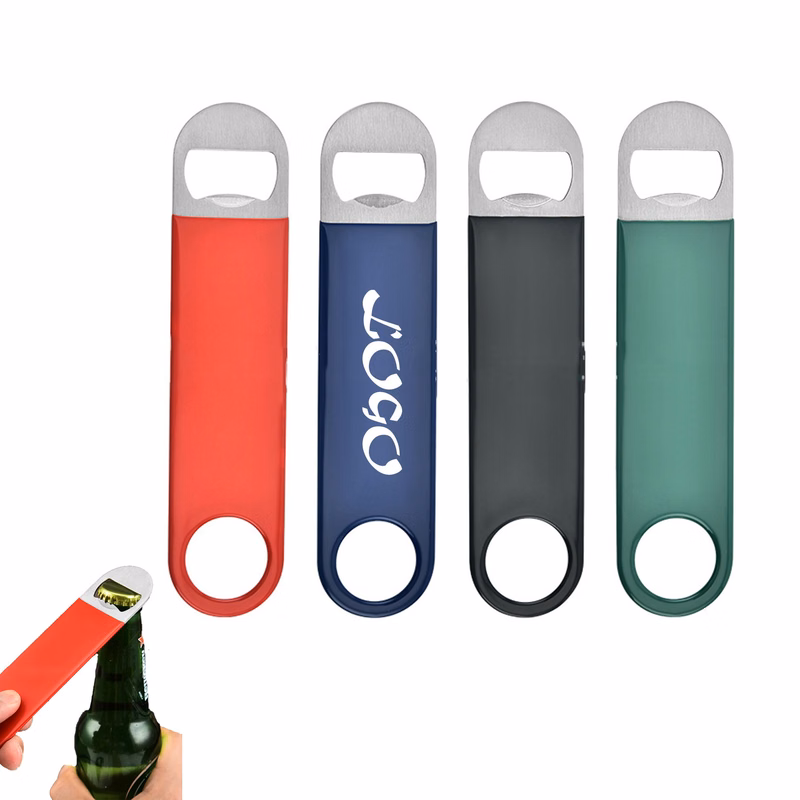 Vinyl Wrapped Paddle Style Flat Bottle Opener