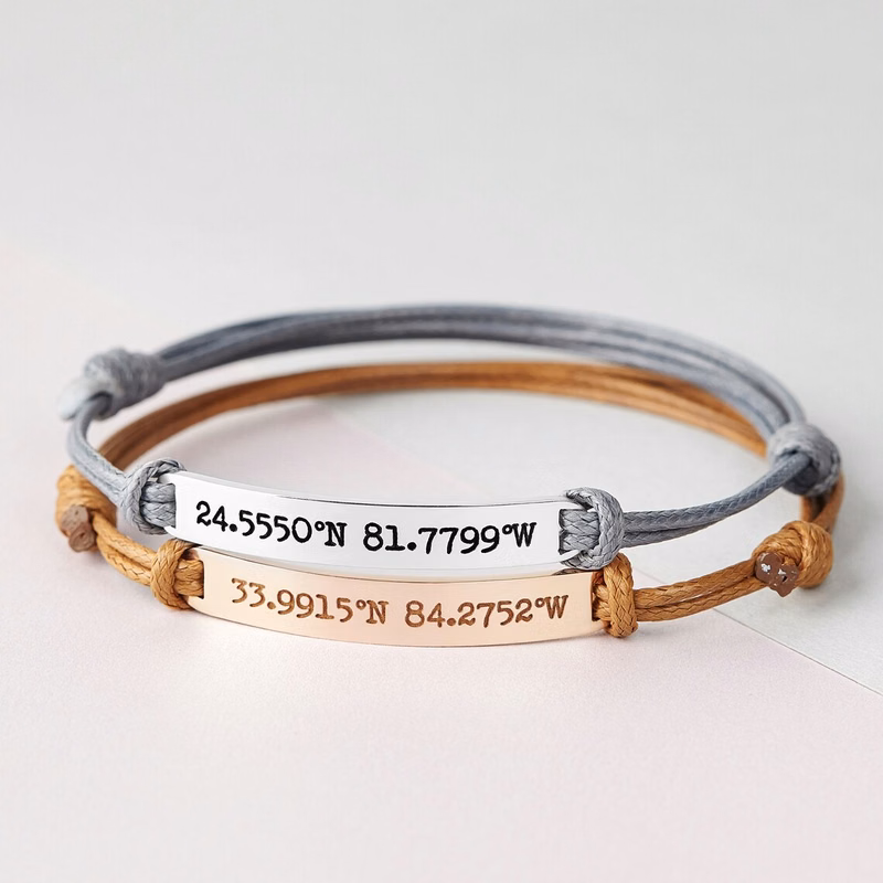 Leather rope woven bracelet