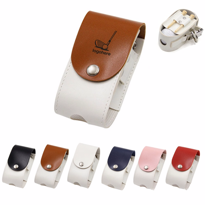 Two-Tone PU Golf Ball Pouch