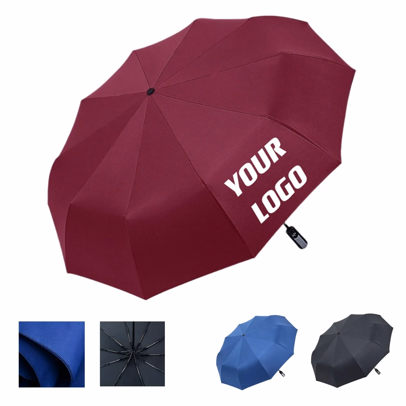Custom 39" Automatic Foldable Umbrella Business Gifts