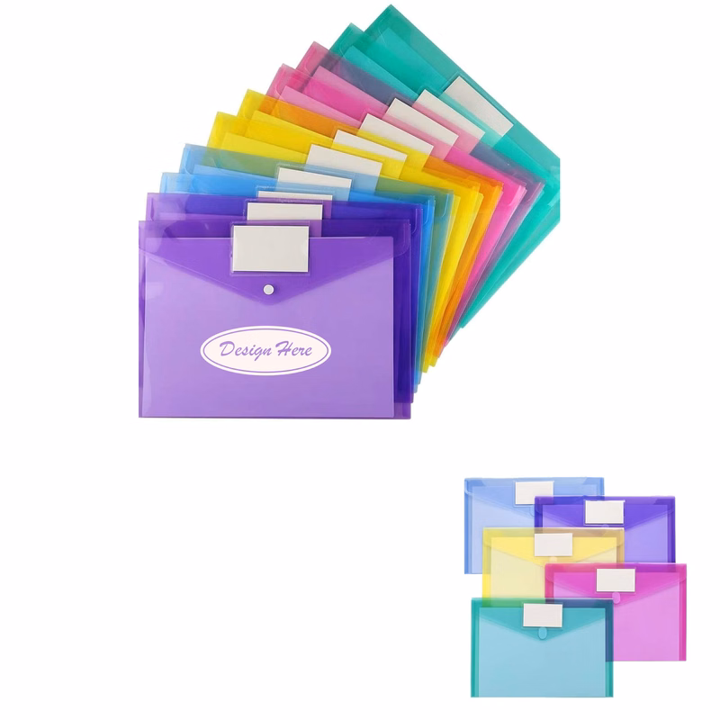 Personalized A4 Clear Plastic Document Holder Bag