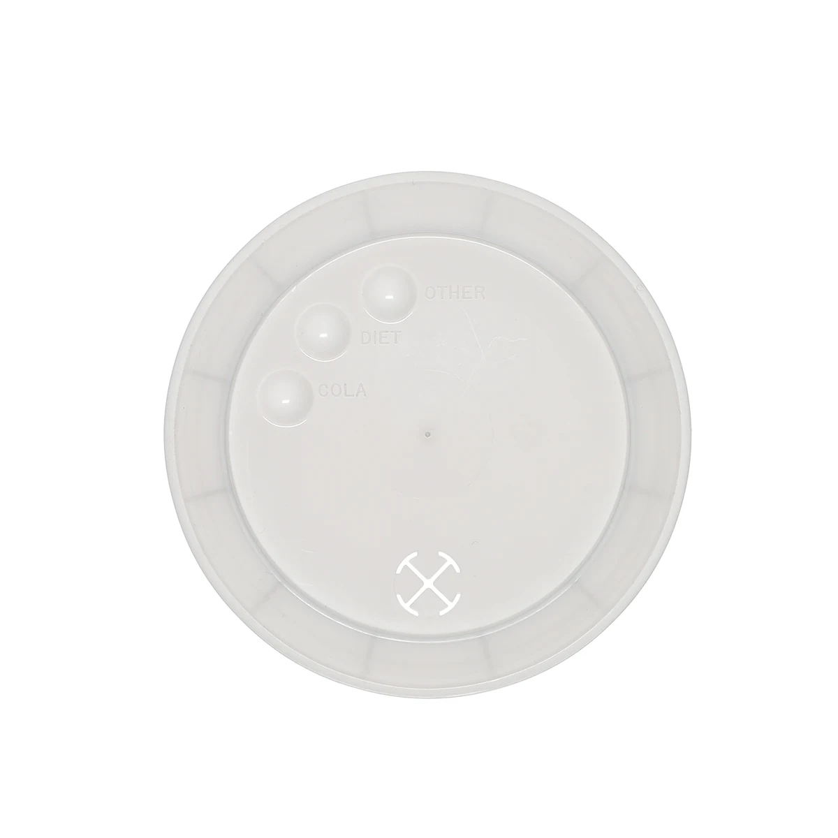 32 oz Stadium Cup Straw Slot Molded Lid White 1
