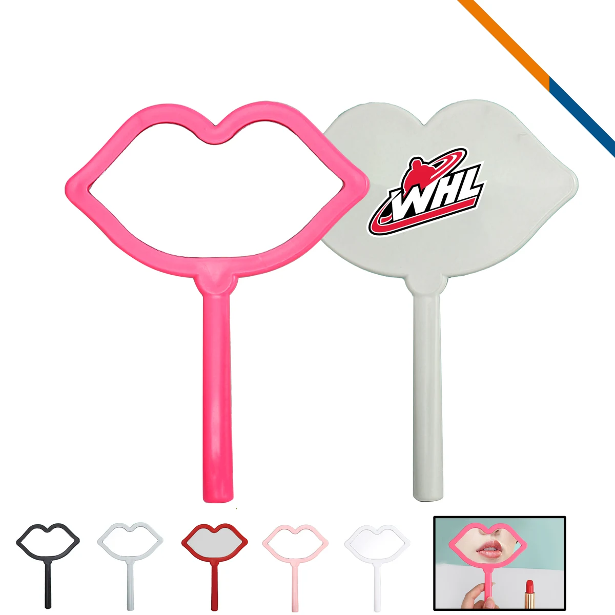 Cody Lip Shape Handheld Makeup Mirror 1