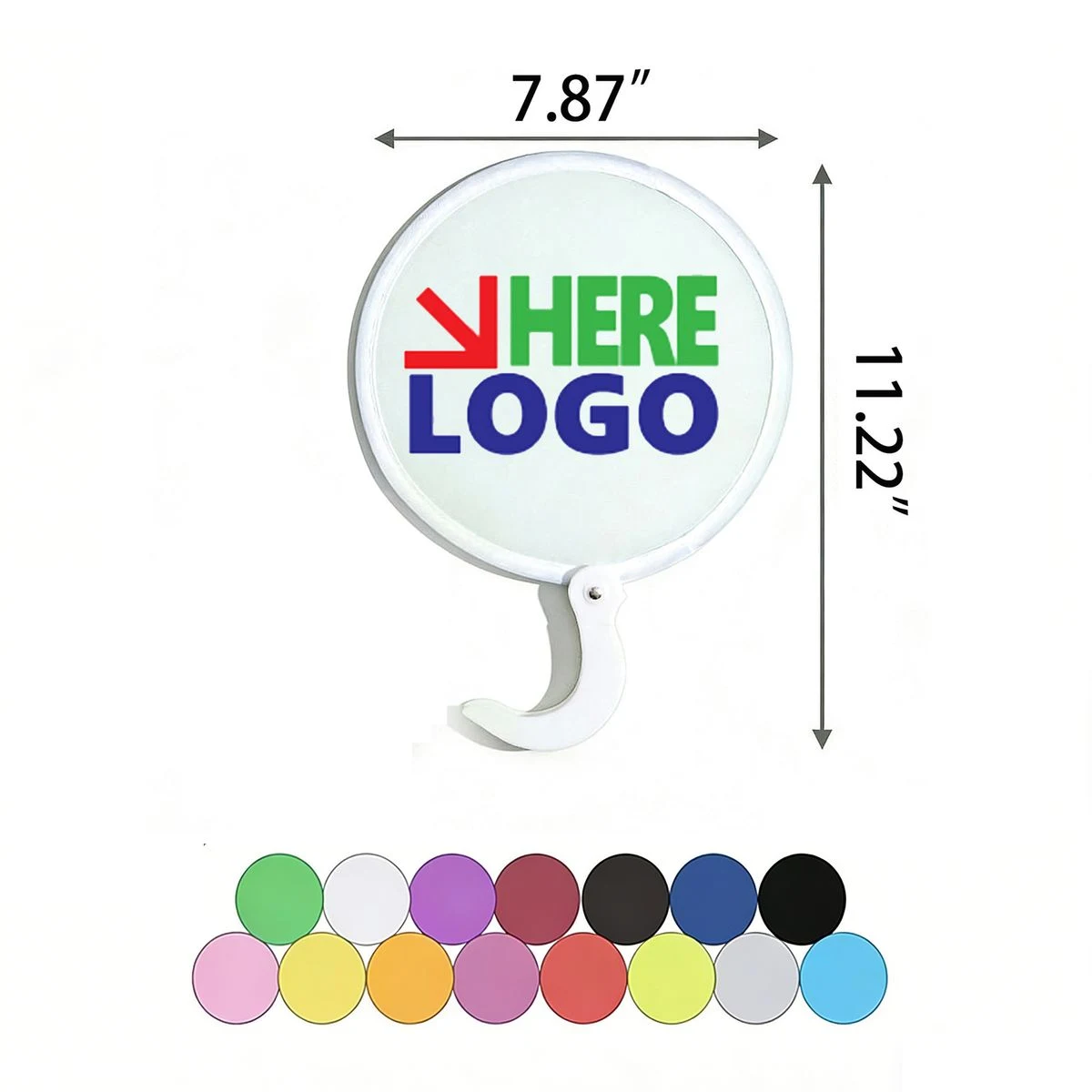 Custom Promotional Foldable Polyester Fan 1