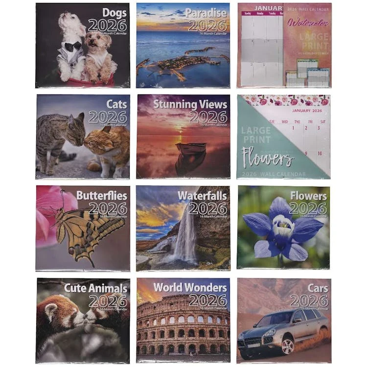 2026 Wall Calendar - 12 x 11 Inches 1