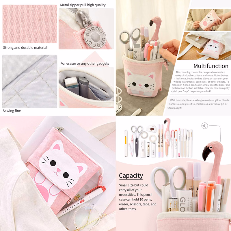 Big Capacity Pencil Pen Case Pouch