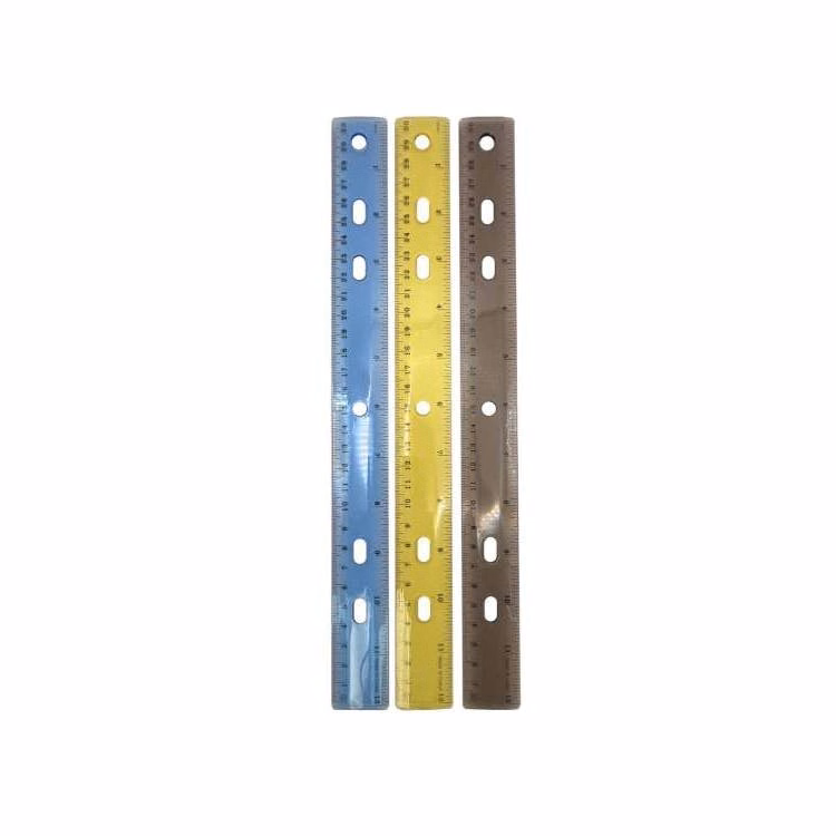 Transparent Plastic Rulers - Assorted 12"