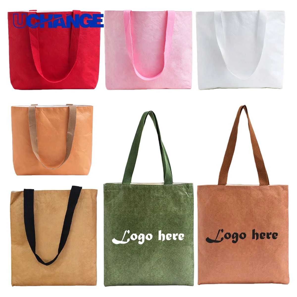 Tear-Resistant Textured Paper Tote Bag Organizer 1