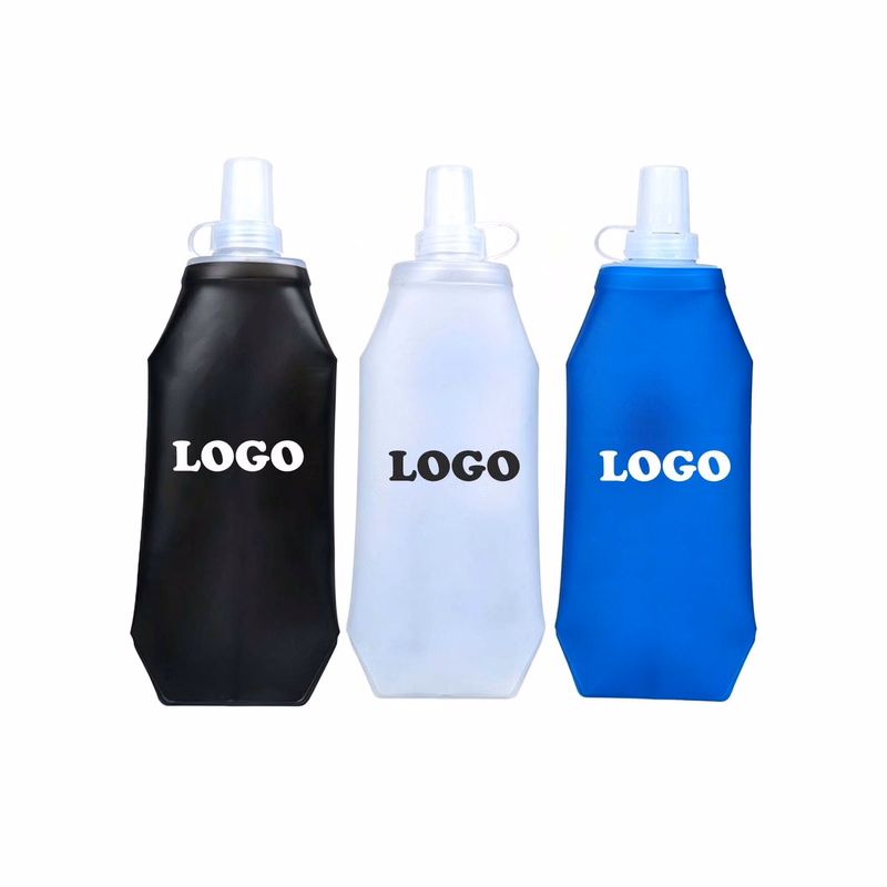 MOQ 20 Piece TPU Squeeze-Style Soft Sports Water Bottle