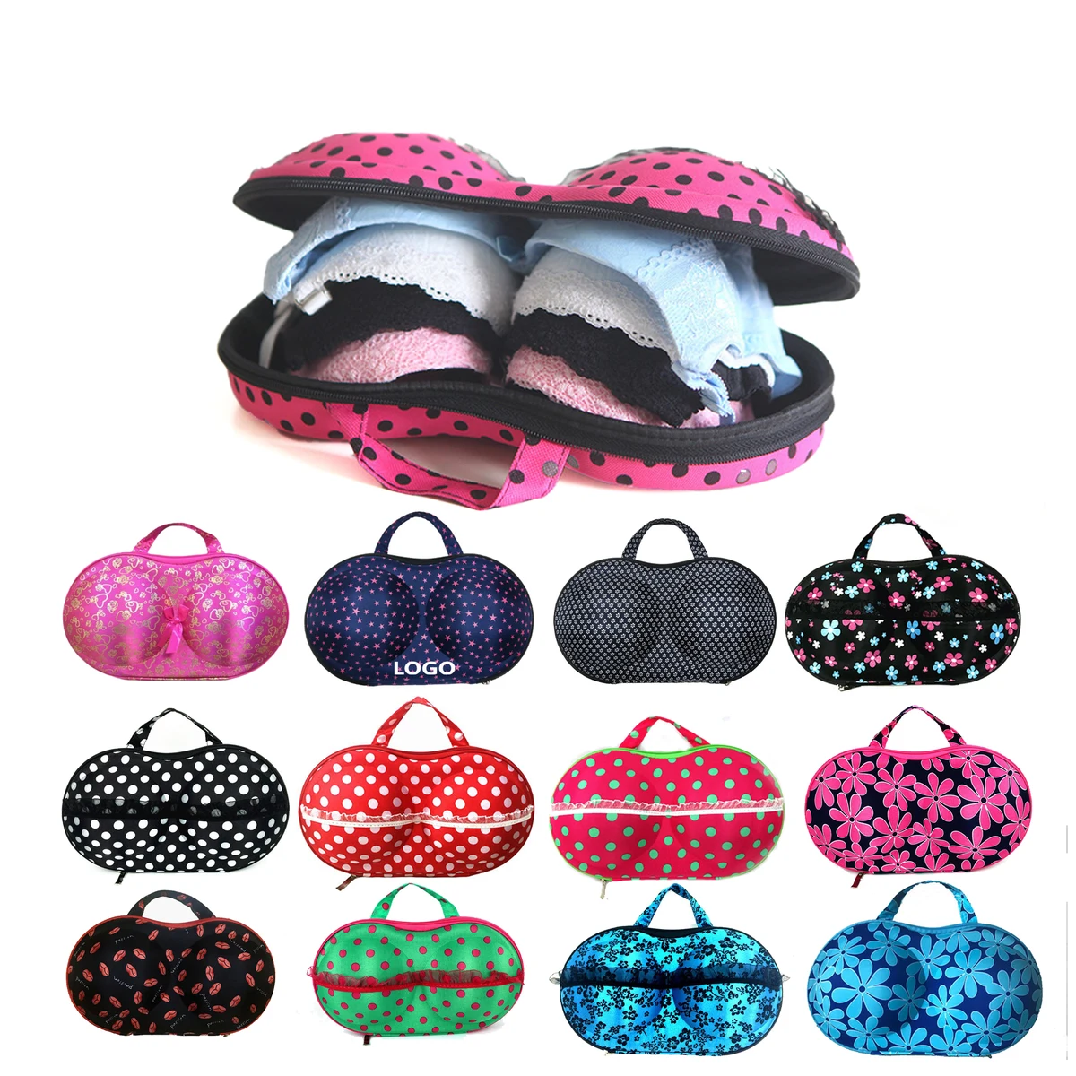 Travel Bra Organizer Hard Shell Storage Case 1
