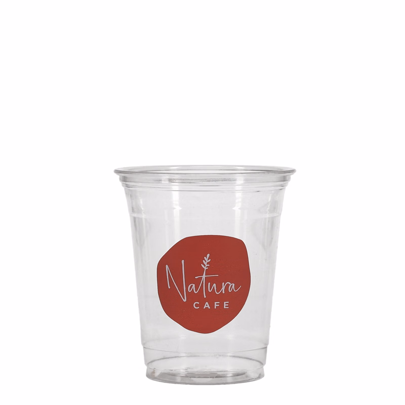 12/14 oz Soft Sided Plastic Cup Clear Tradition Print