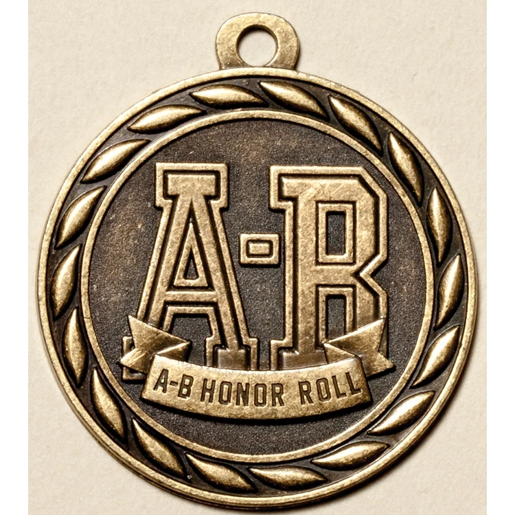 A-B Honor Roll Medal, 2" 1