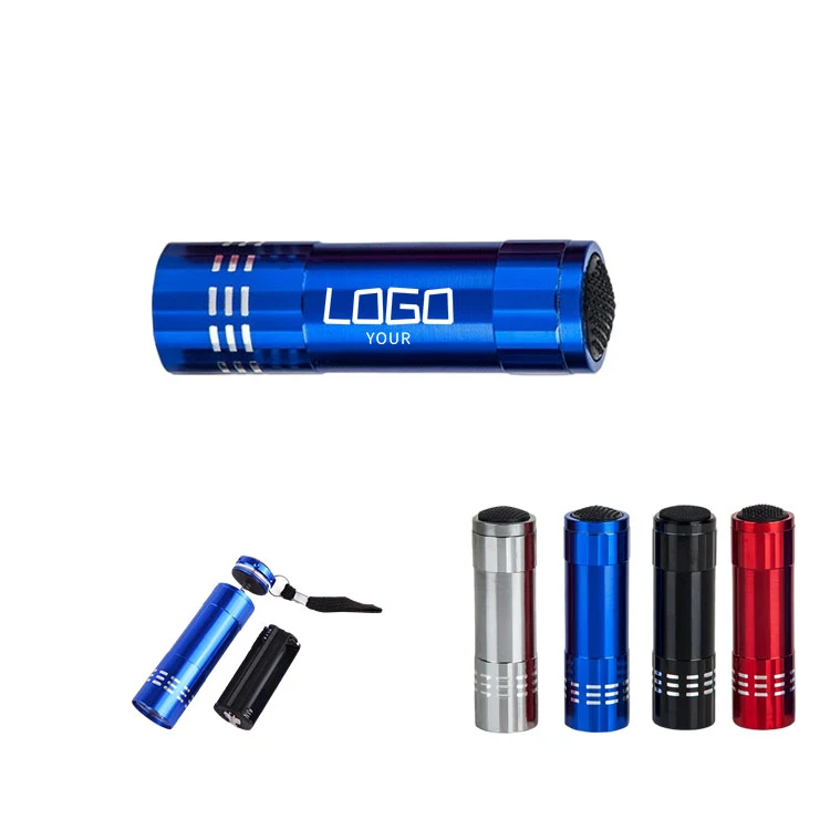 MOQ 100 PCS 9 LED Aluminum Flashlight 1