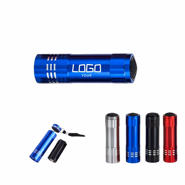 MOQ 100 PCS 9 LED Aluminum Flashlight