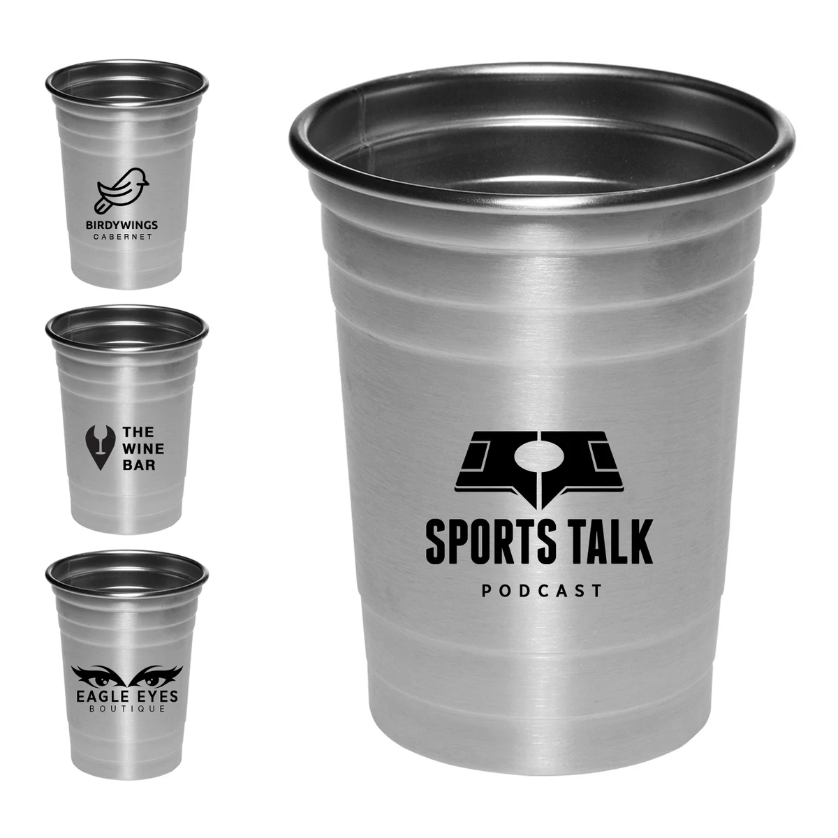 16 oz. Hop Stainless Steel Beer Cup (1 Color Imprint) 1
