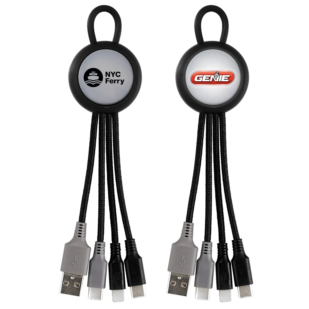 LIGHT UP LOOP DUAL INPUT 3-IN-1 CHARGING CABLE 1