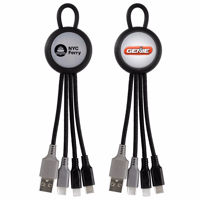 LIGHT UP LOOP DUAL INPUT 3-IN-1 CHARGING CABLE