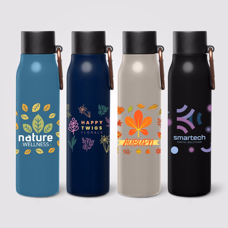 Strata Recycled Stainless Steel Utility Clip Bottle – 18 oz.