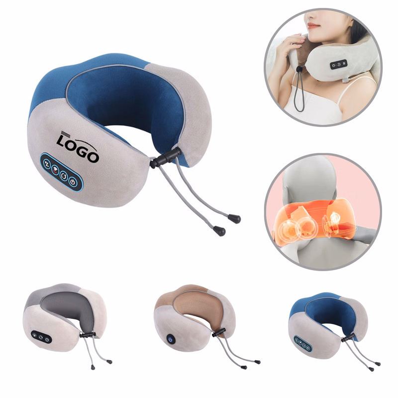 MOQ10 Portable Heated U-Shaped Massage Pillow