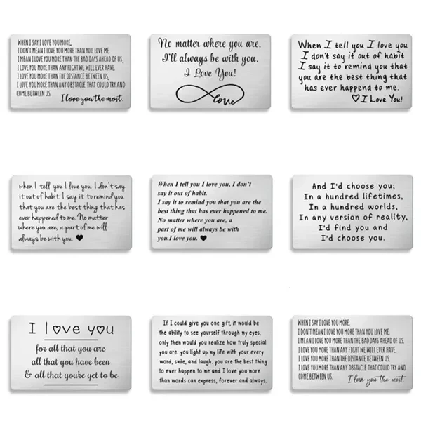 Personalized Engraved Stainless Steel Wallet Card Gift for Events, Gifting and Everyday Use 1