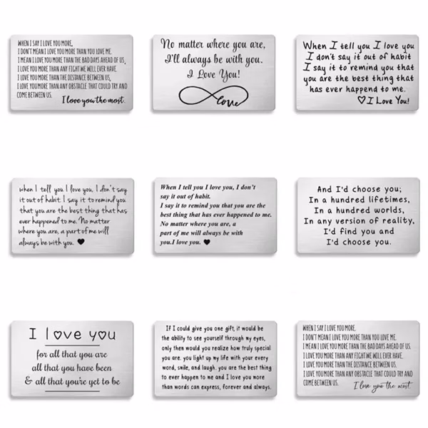 Personalized Engraved Stainless Steel Wallet Card Gift for Events, Gifting and Everyday Use