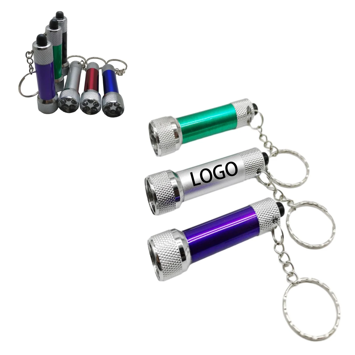 5 Led Mini Flashlight Keychain 1