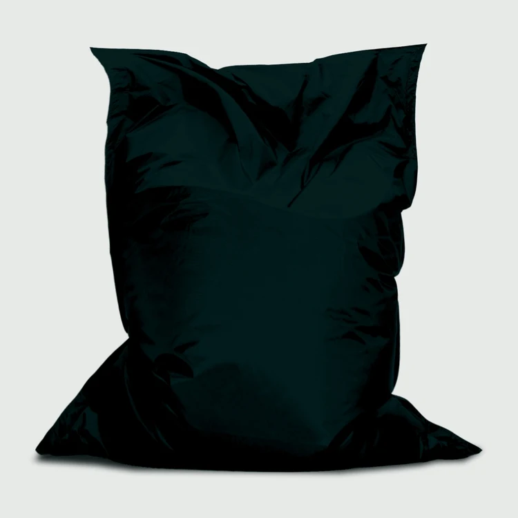 Branded Bean™Bag Chair, Stock Black with Ultimate Pebbles Chair - 4.4'W x 5'H 1