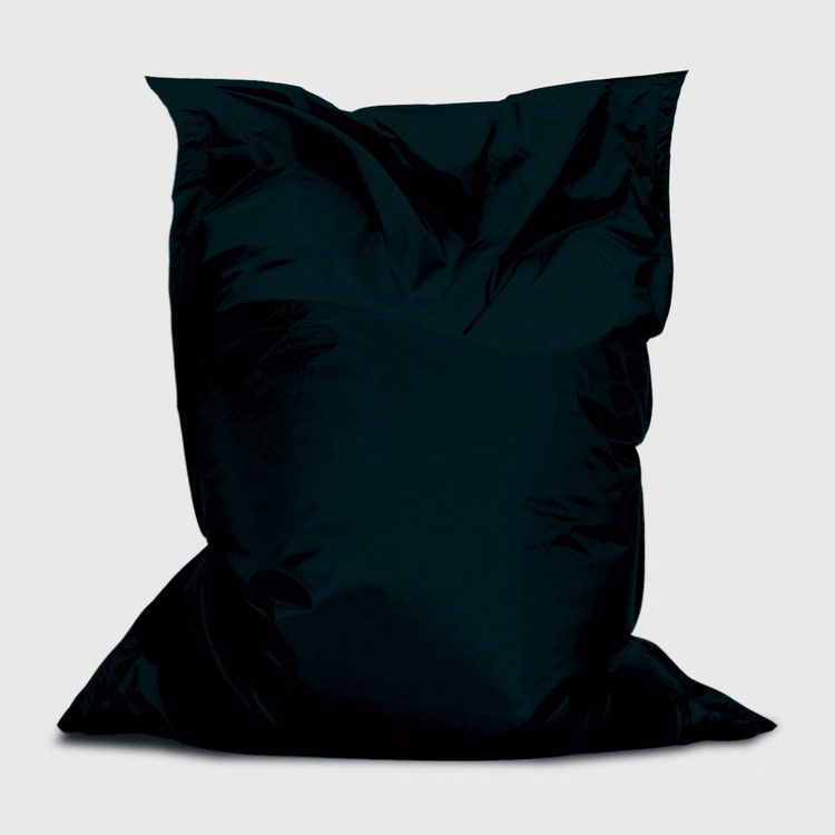Branded Bean™Bag Chair, Stock Black with Ultimate Pebbles Chair - 4.4'W x 5'H