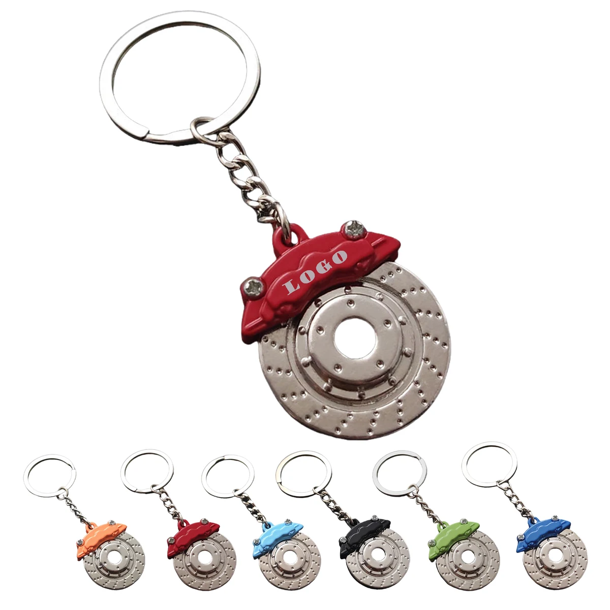 Zinc Alloy Car Caliper Model Keychain MOQ50 1