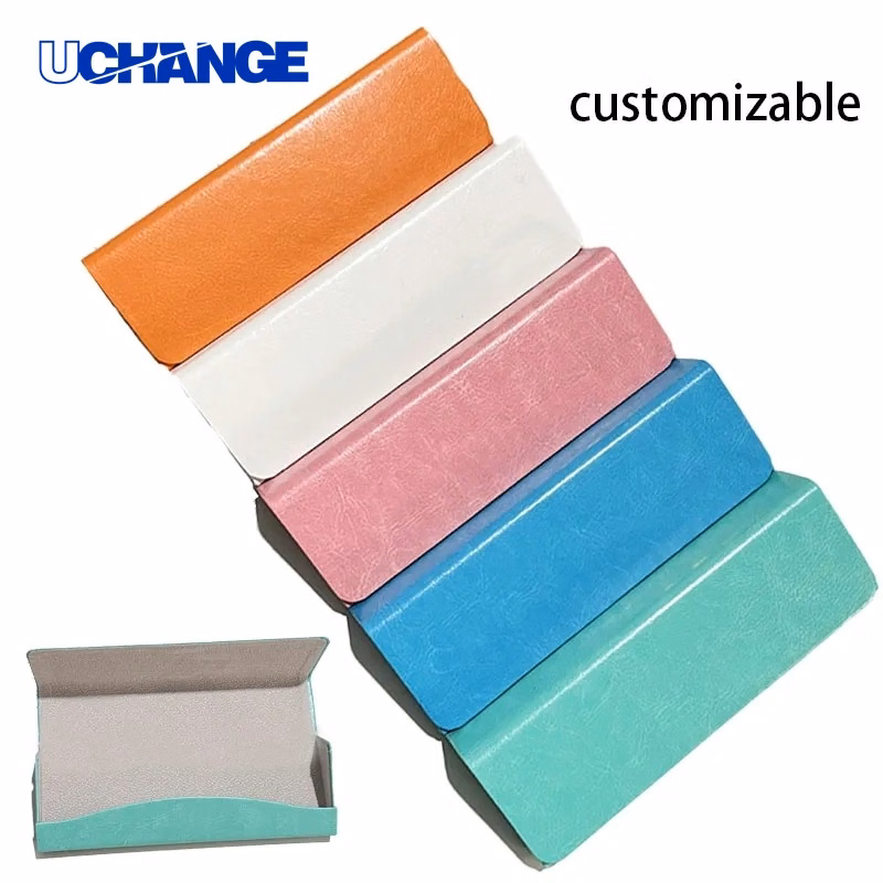 Colorful Leather Glasses Case Protective Eyewear Pouch for Daily Carry