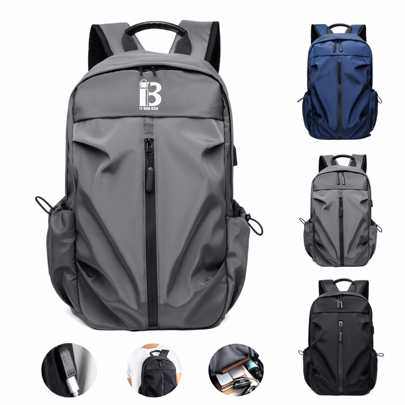 Business Leisure Laptop Backpack with USB charging Port