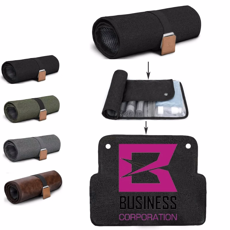 Custom Compact Toiletry Bag for Men with All-Over Printing