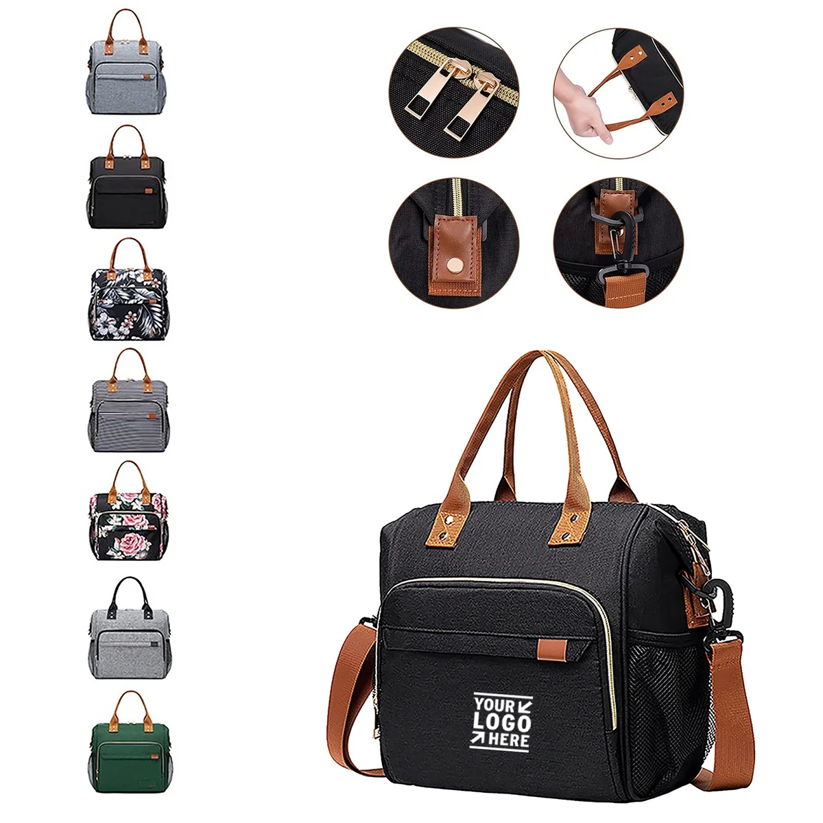 Unisex Large Portable Lunch Bag 1