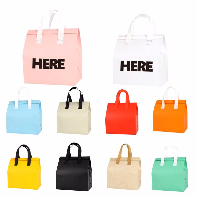 MOQ 20 Custom Insulated Non-Woven Delivery Bag