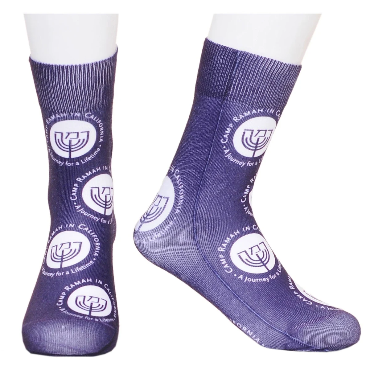 Kids Mid Crew sublimated full color socks, custom youth shirt with logo imprint 1