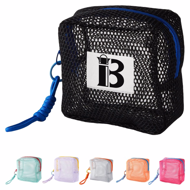 Mini Portable Square Mesh Organizer Bag