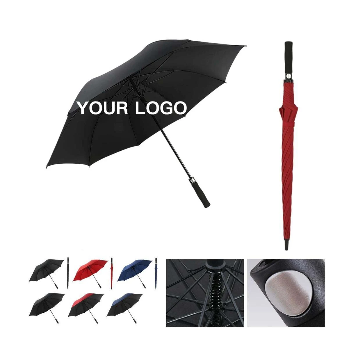 Golf Umbrella with Fibre Frame and EVA Handle 1